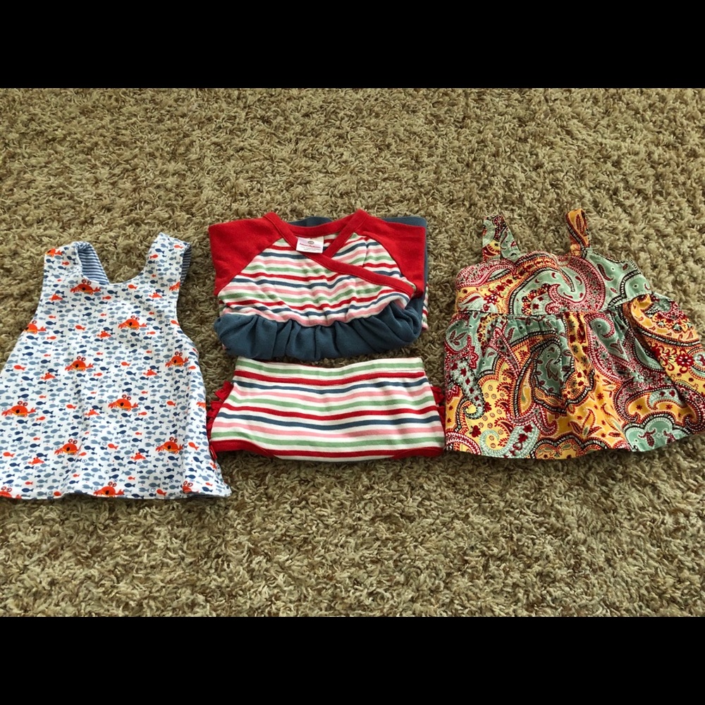 BUNDLES dress and tops size 6m